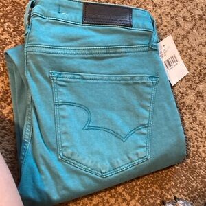 Teal Big Star Skinny Jeans
